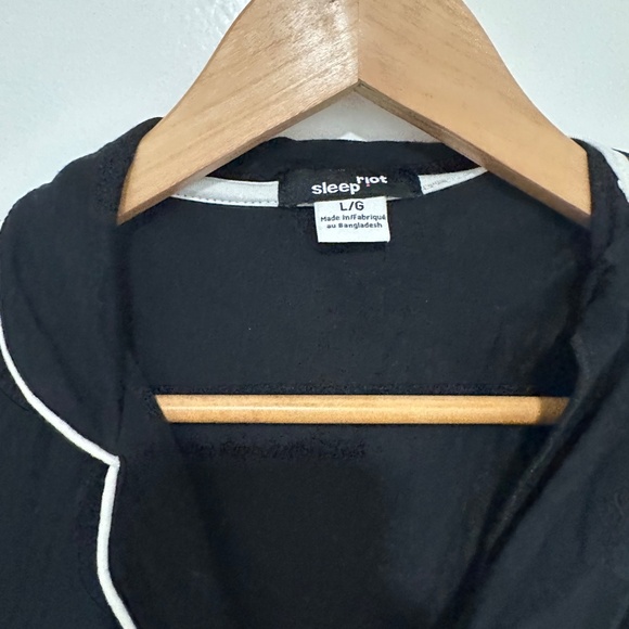 Sleep Riot | Women’s 3 Piece Modal Pajama Set Shirt Shorts Pants Size Large - Picture 4 of 11